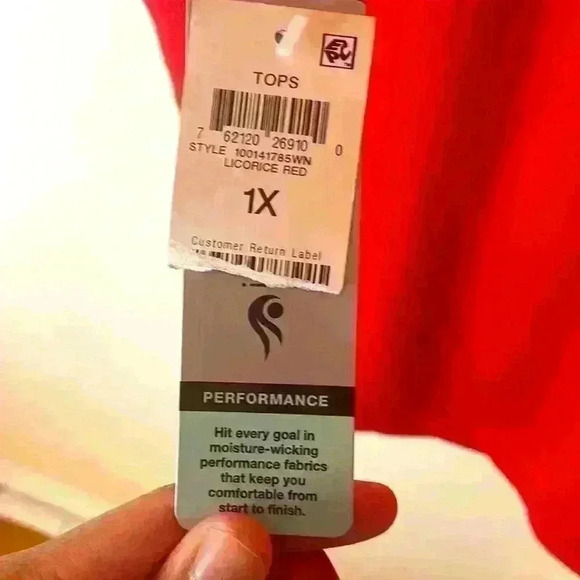 Ideology Performance Red T-Shirt XL - Picture 3 of 4